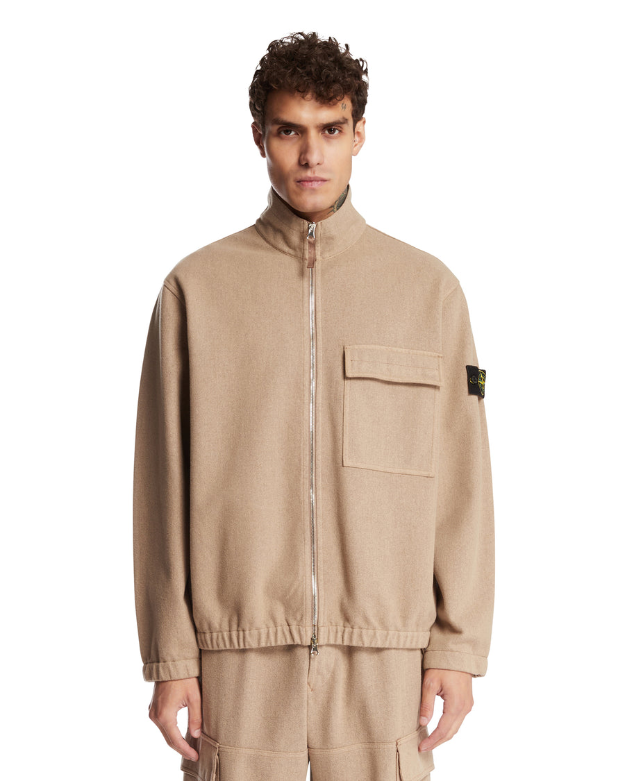 Stone Island Overshirt In Lana