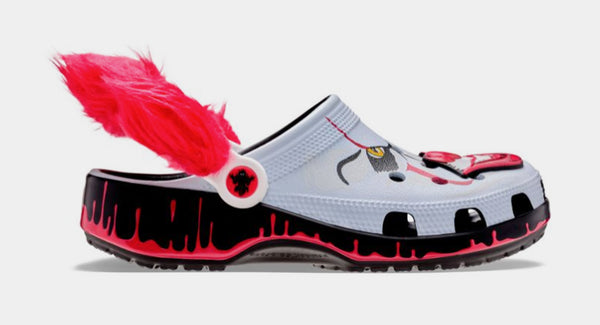 CROCS Pennywise Classic Clog Mens Sandals (White/Red)