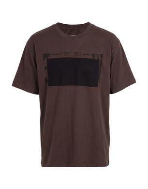 MM6 Maison Margiela 초콜릿 브라운 티셔츠