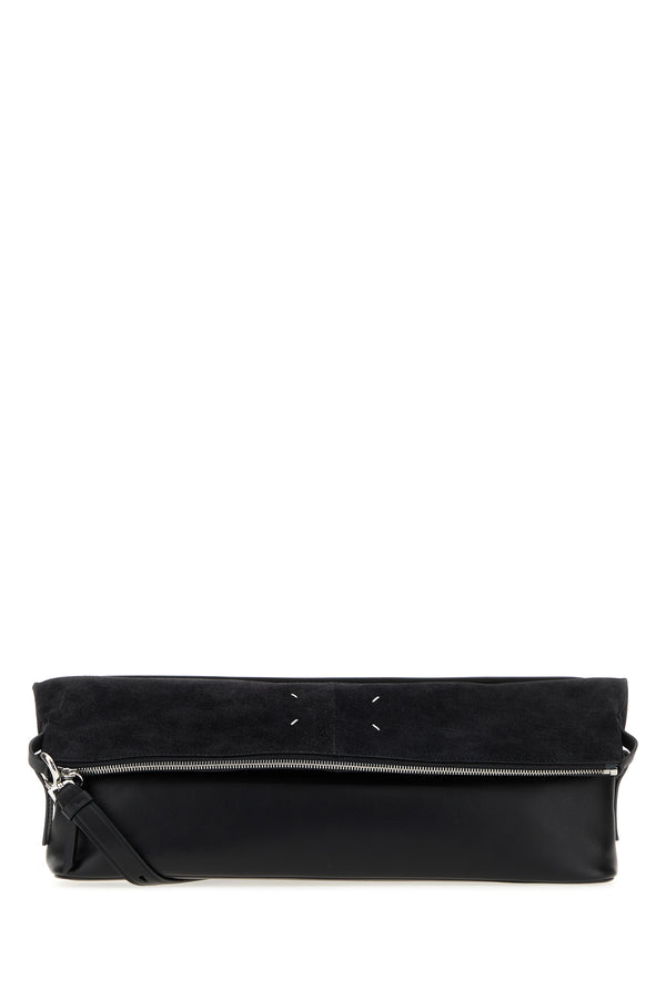 Maison Margiela Clutch 5AC Xl Nera In Pelle E Denim