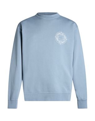 Stone Island 라이트 블루 스웨트셔츠