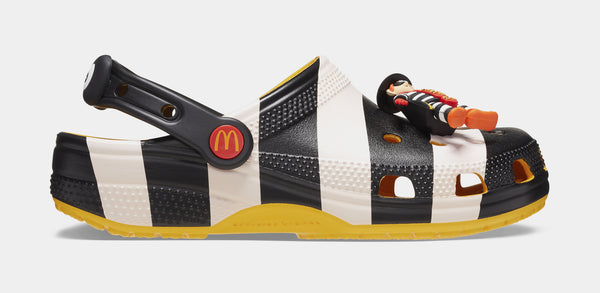 CROCS McDonalds Hamburglar Classic Clog Mens Sandals (Black/White)