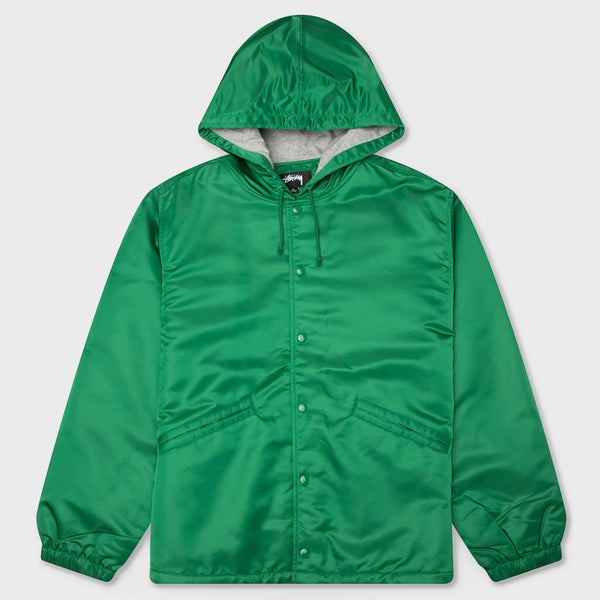 Stussy Hooded Coaches Jacket - Green