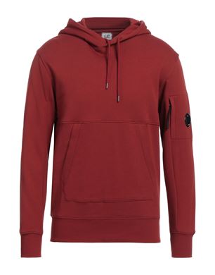 C.P. Company 브릭 레드 스웨트셔츠