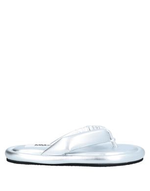 MM6 Maison Margiela Silber Zehentrenner
