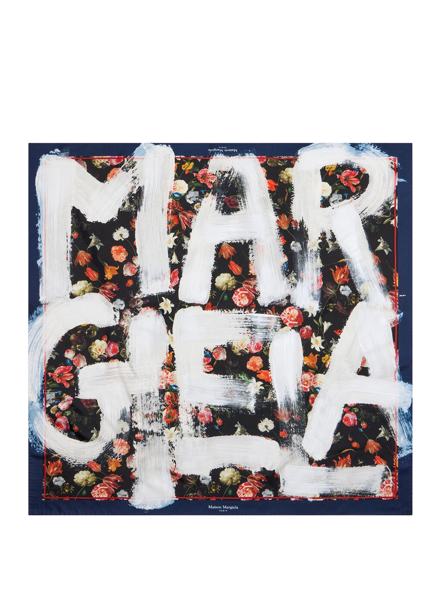Maison Margiela Flowers Silk Foulard Square 90