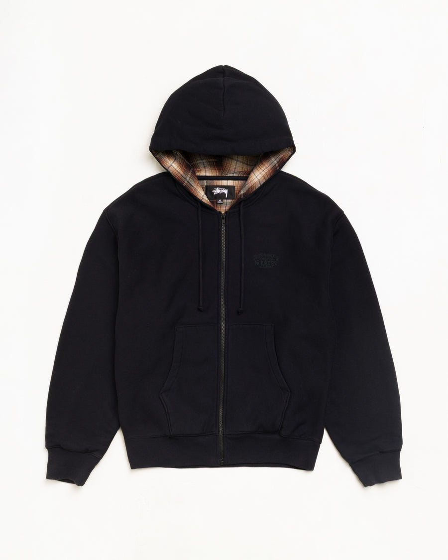 Stussy Plaid Lined Zip Hoodie