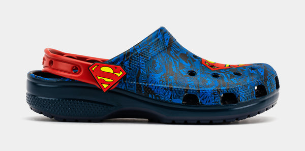 CROCS Superman Classic Clog Mens Sandals (Blue/Red)