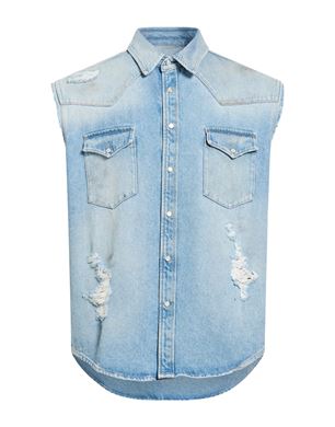 MM6 Maison Margiela 블루 데님 셔츠