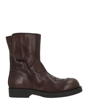 MM6 Maison Margiela 다크 브라운 앵클 부츠