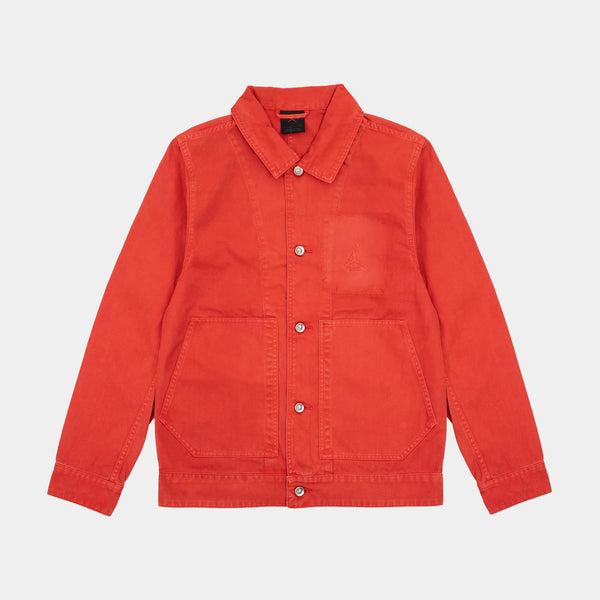 JORDAN Essentials Chicago Denim Mens Jacket (Red)