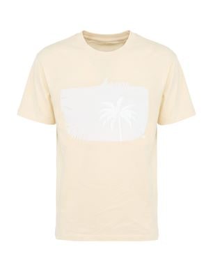 MM6 Maison Margiela 파스텔 옐로 티셔츠