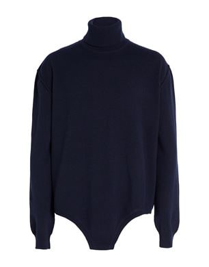 Maison Margiela 네이비 터틀넥 니트