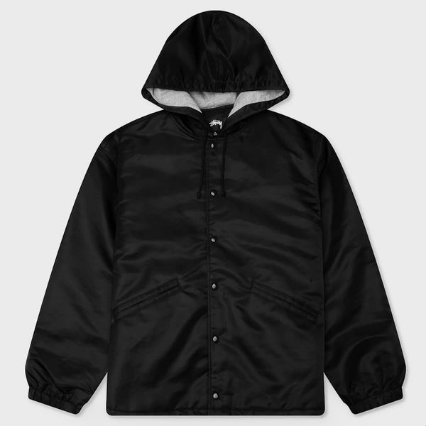 Stussy Hooded Coaches Jacket - Black