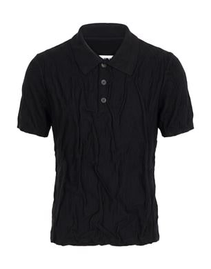 MM6 Maison Margiela 블랙 폴로셔츠